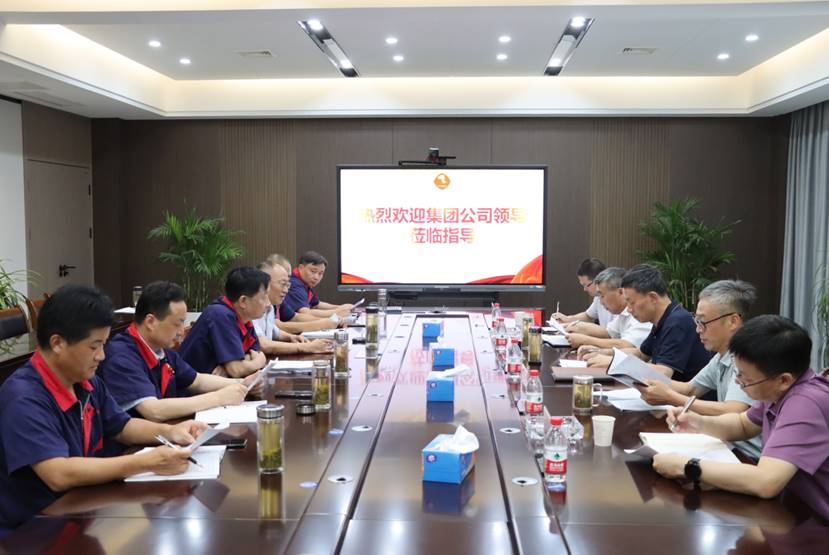 集团公司总司理丁士启到公司调研