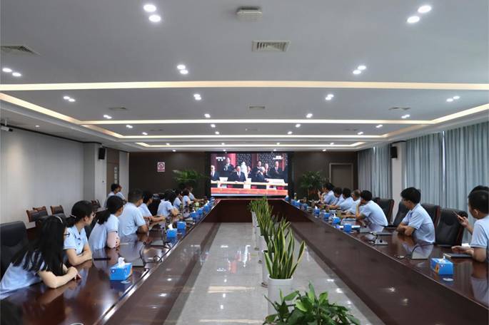 公司组织收看纪念中国人民抗日战争暨天下反法西斯战争胜利80周...