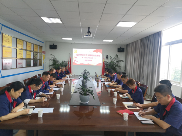 钢构公司党支部召开党史学习教育专题组织生涯会