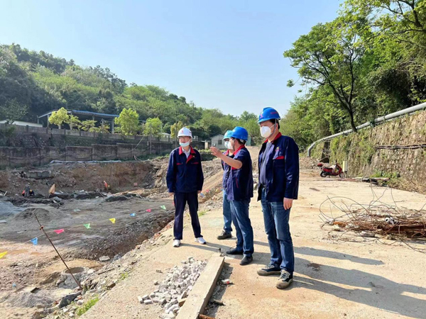 公司党委书记检查指导冬瓜山铜矿尾矿远程运送与制备固化回填项目建设事情