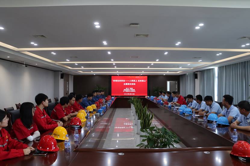 公司团委组织开展“珍视生命清静--人民至上 生命至上”主题团日运动