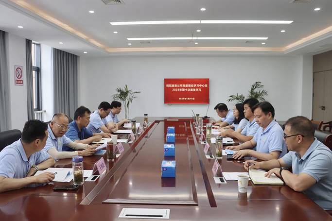 公司党委中心组召开学习钻研会